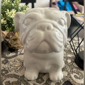 English Bulldog Stoneware Cookie Jar